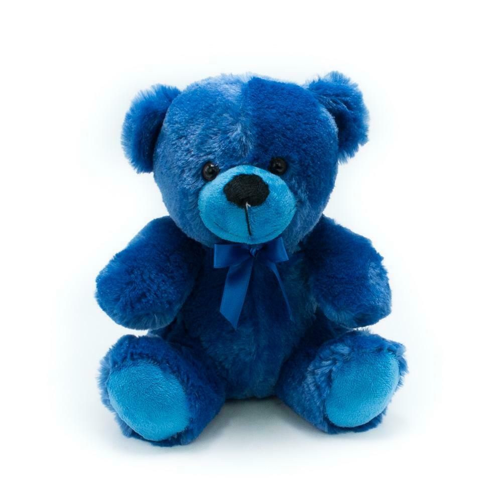 9" Royal Blue Plush Teddy Bear Stuffed Animal Toy Gift New