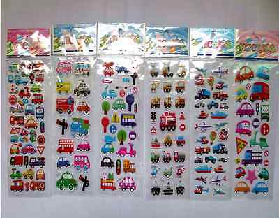 Hot 3D Children Stereoscopic Puzzle Stickers-Lot Of 6 pcs Kids Christmas gifts