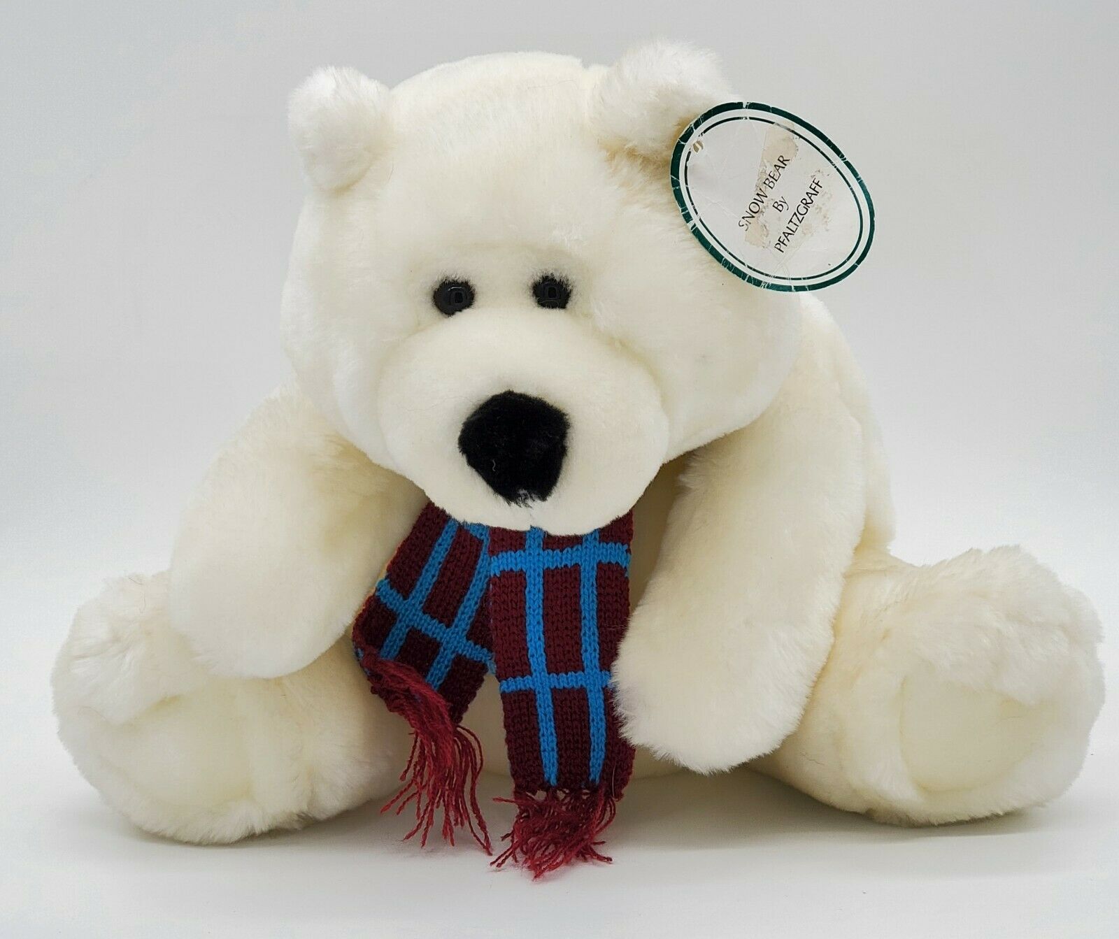 Vintage Snowbear By Pfaltzgraff 12" Stuffed Plush Bear Winter Holiday 2001 Nwt