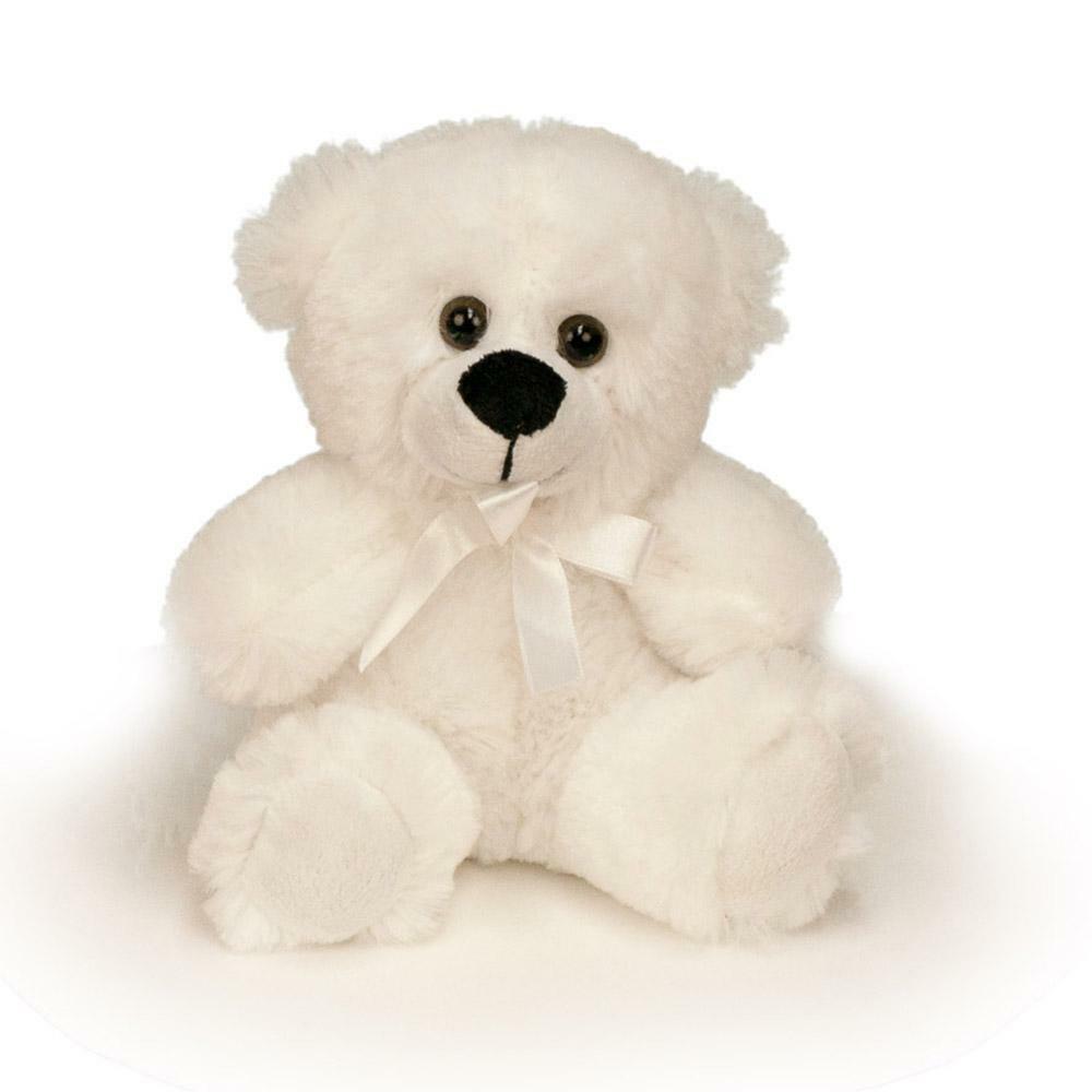 6" White Plush Teddy Bear Stuffed Animal Toy Gift New