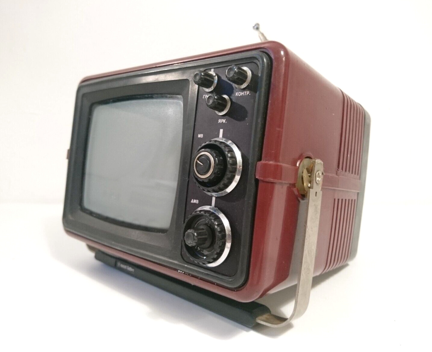 Silelis 402-d 1 Retro Mini Tv, Space Age Television Made In Lithuania Ussr 1970s