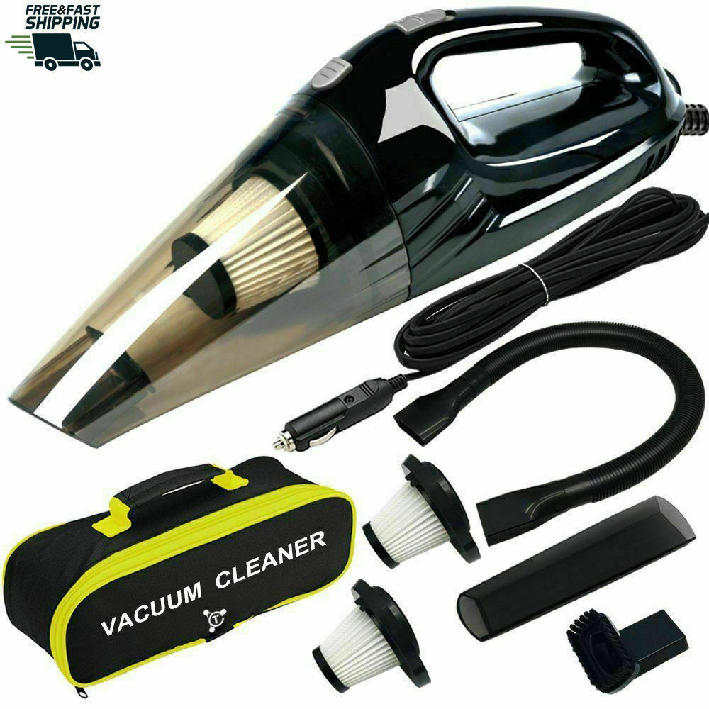 Upgraded Car Vacuum Cleaner,high Power Dc12-volt Wet&dry Handheld Vacuum Cleaner