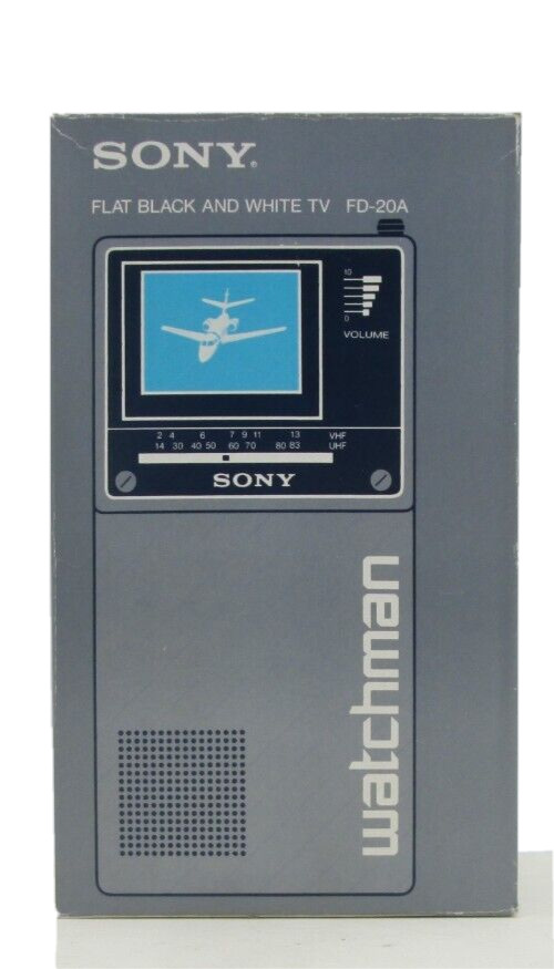 Sony Watchman Fd-20a Vintage Portable Tv Nib