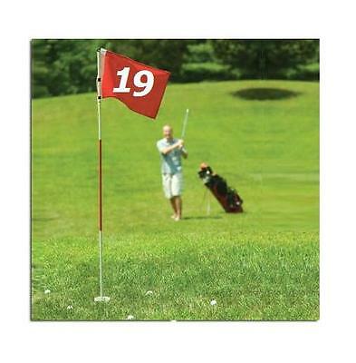Full Size Practice Golf Flag Stick Pole Pin Cup Hole Putting Chipping Pitch Set