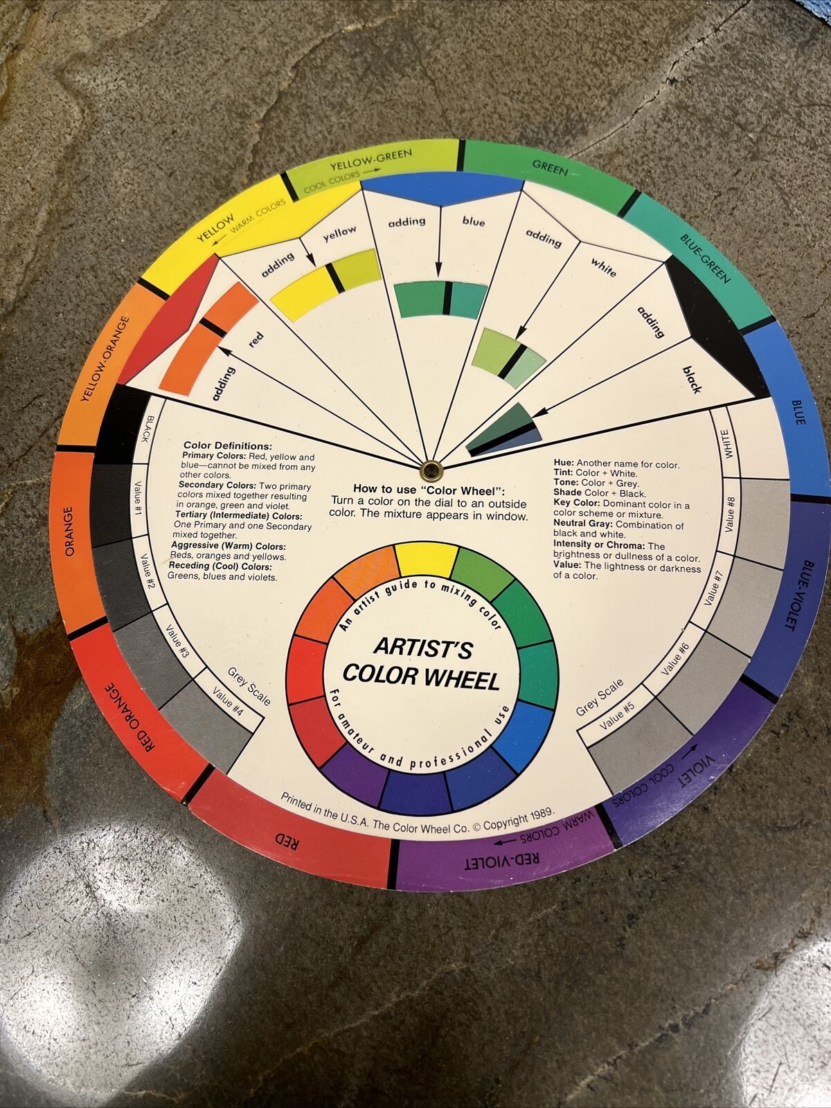 Artists Color Wheel 1989