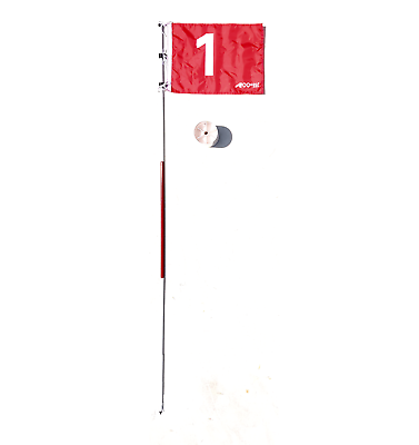 A99golf Practice Golf Hole Pole Cup Flag #1 Stick Putting Green Flagstick - 1set