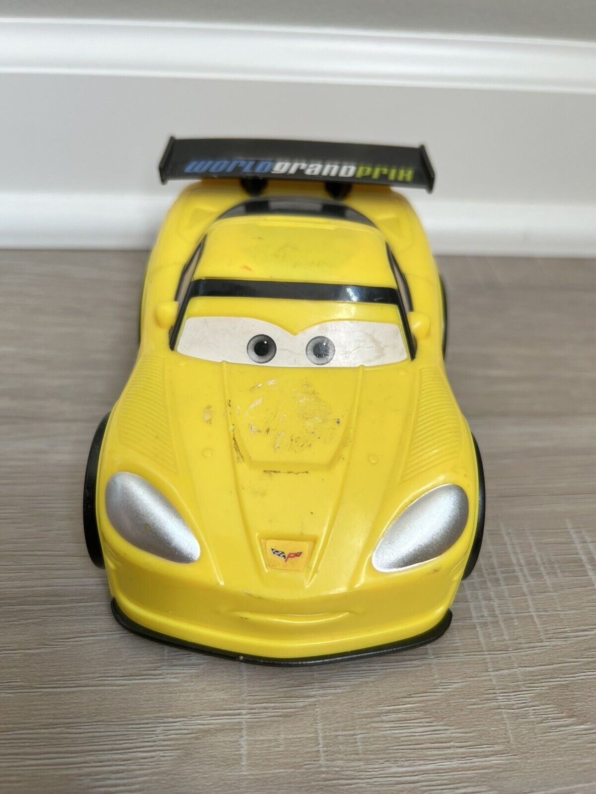 Fisher-Price Shake N'Go Disney Pixar Cars World Grand Prix Jeff Corvett Car Rare