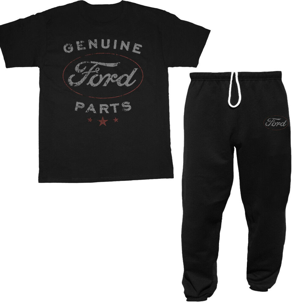 Ford sweatpants t-shirt set gift idea for him mustang racing trucks mechanic