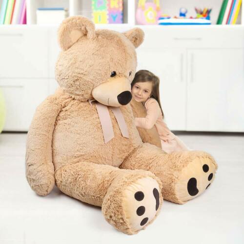 Giant Teddy Bear 63" 160cm Stuffed Plush Toy Valentine Gift For Girl Friend Kids