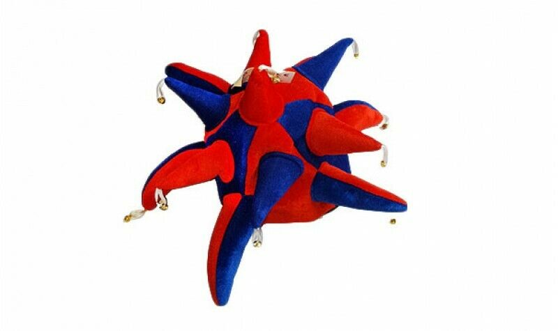 Red And Royal Blue Supporters Jester Hat - Fancy Dress