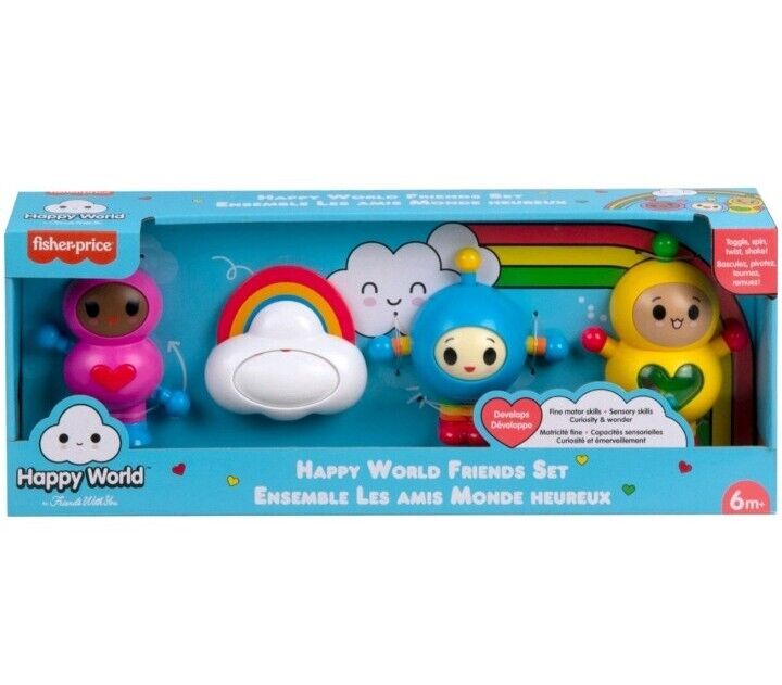 Happy World Friends Set Friends With You Fisher Price, NEW